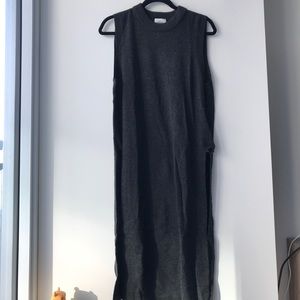 Wilfred wool sweater sleeveless in dark grey